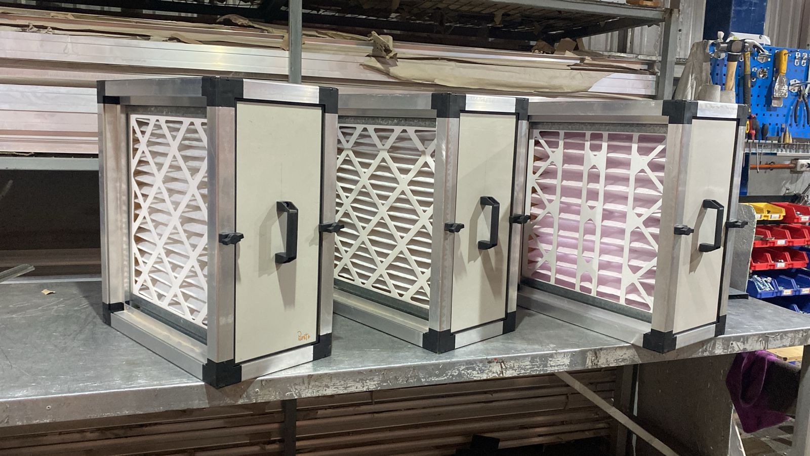 Portafiltros PF-12×12 en dos etapas
